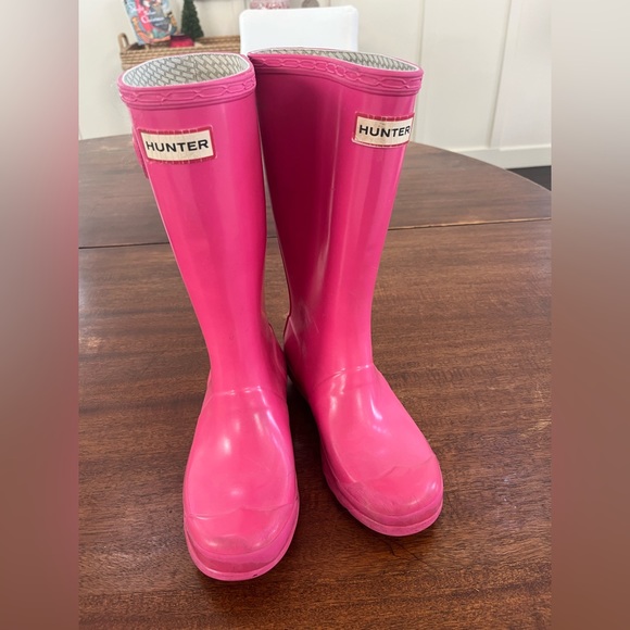 Hunter Shoes Hunter Rain Boots Dark Pink Sz 3 Kids Poshmark